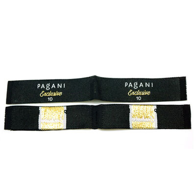 Diseños personalizados de etiquetas tejidas con logotipo, etiquetas de dobladillo y etiquetas jacquard para el cuidado de la ropa