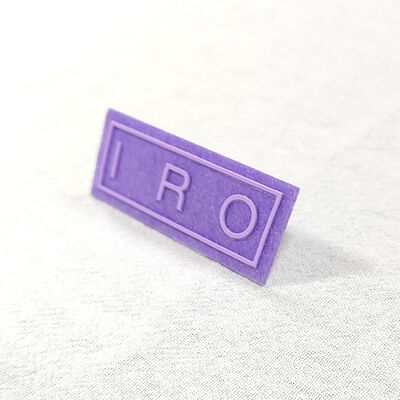 Etiqueta impresa de silicona - Logotipo personalizado Parche de silicona para decoración de ropa