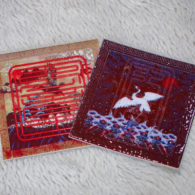 Etiqueta personalizada de serigrafía en tela - Parche para ropa con logotipo de marca y estampado de leopardo para accesorios de vestir