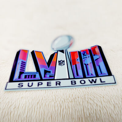 Parche de alta frecuencia TPU personalizado - Emblema deportivo de Super Bowl LVIII para ropa