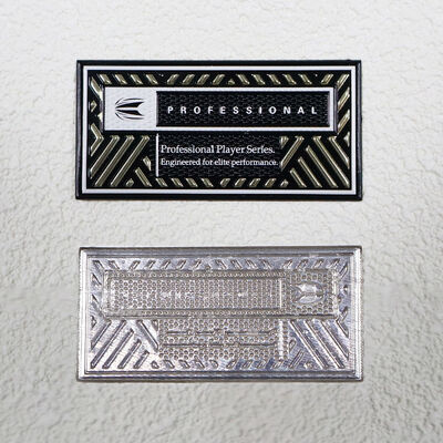 Parche de TPU de alta frecuencia personalizado - Insignia profesional de la serie de jugadores en dorado metálico y negro para ropa deportiva