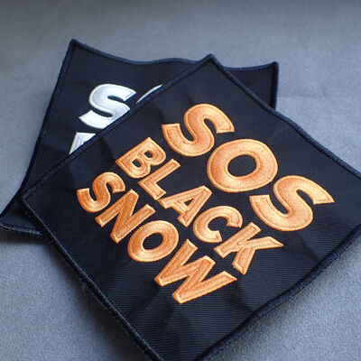 Parche bordado diseño personalizado bordado costura insignia hierro etiqueta bordada para ropa