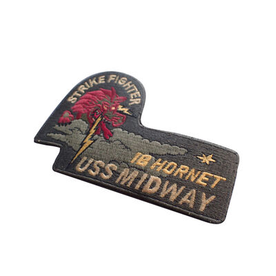 Diseño de logotipo personalizado para parche bordado de prendas de vestir, insignia de parche bordado personalizado