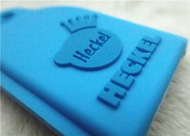 Regalos promocionales/multi personalizados SGS - coloreado llavero grabada en relieve o de Debossed del silicio del PVC