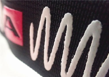 Alise a la banda elástica superficial brillante del telar jacquar de la sensación con el logotipo del silicio de la impresión de la pantalla