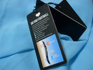 El profesional modificó etiquetas colgantes para requisitos particulares con el logotipo de la impresión de la pantalla para la ropa/los bolsos/los zapatos