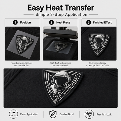 Etiqueta de transferencia de silicona brillante personalizada para ropa deportiva y moda