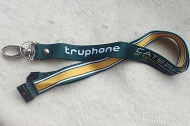 Satén de impresión promocional material Lanyard With Custom Logo de la cinta suave