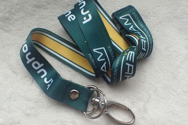 Satén de impresión promocional material Lanyard With Custom Logo de la cinta suave