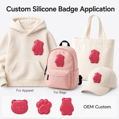 Regalos promocionales de recuerdo Imanes de nevera de oso personalizados Insignia Imanes de forma TPU Oekotex a todo color
