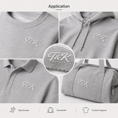 Etiquetas de ropa de transferencia de calor de silicona con efecto 3D personalizado, resistentes al lavado hasta 40 lavados con diseños personalizados