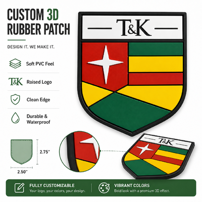 Etiqueta de PVC de goma 3D personalizada con logotipo en relieve y etiqueta de serigrafía ecológica para ropa y bolsos