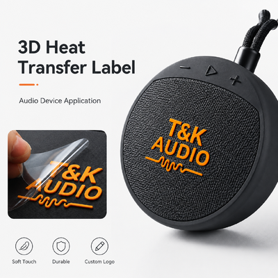 Customized Designs Eco-Friendly 3D Heat Transfer Clothing Labels Wash-resistant up to 40 washes