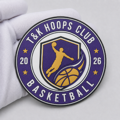Parches personalizados de logotipo de TPU 3D para ropa deportiva: insignias de alta frecuencia ecológicas, lavables y totalmente personalizables