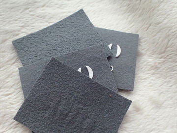 Remiendos de goma importados suavidad del logotipo del ante gris mayor, con el logotipo micro de encargo de la inyección
