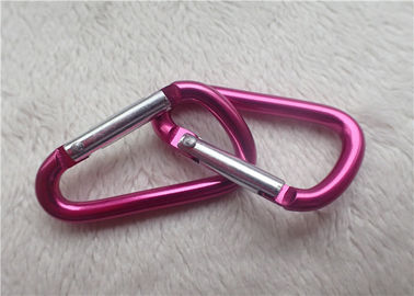 El pequeño múltiplo promocional personalizado del mosquetón de los regalos colorea D - tenedor formado de la llave del metal de la hebilla del alpinismo