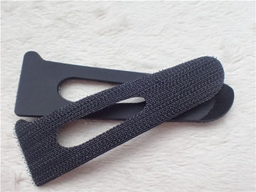 Remiendos negros de encargo del gancho y del lazo del velcro para la ropa Eco - amistoso