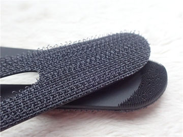 Remiendos negros de encargo del gancho y del lazo del velcro para la ropa Eco - amistoso