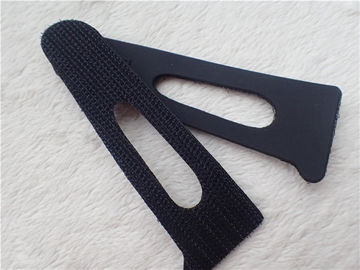 Remiendos negros de encargo del gancho y del lazo del velcro para la ropa Eco - amistoso