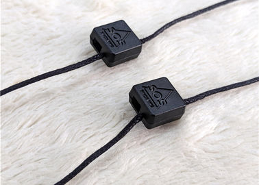 Etiqueta plástica de la secuencia de la marca del logotipo del sello de nylon de encargo de la caída para la ropa/los zapatos