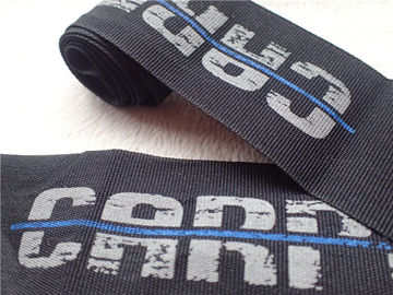 Cordón no elástico de los accesorios del equipaje, correa de nylon plana del cordón de los 37MM con el logotipo de la impresión