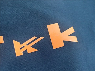 Hierro brillante de encargo en remiendos de la ropa, etiqueta de la naranja TPU del zapato de la transferencia de calor