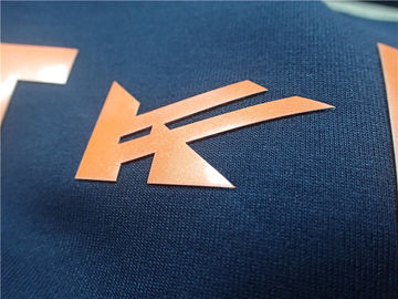 Hierro brillante de encargo en remiendos de la ropa, etiqueta de la naranja TPU del zapato de la transferencia de calor