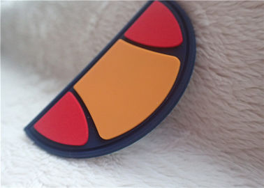 Remiendos de goma del logotipo del semicírculo múltiple del color para la decoración del bolso