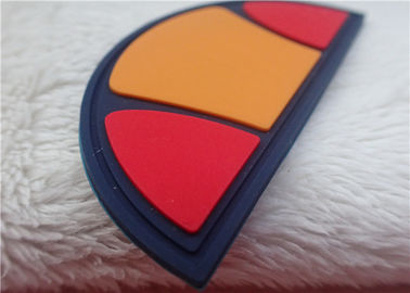 Remiendos de goma del logotipo del semicírculo múltiple del color para la decoración del bolso