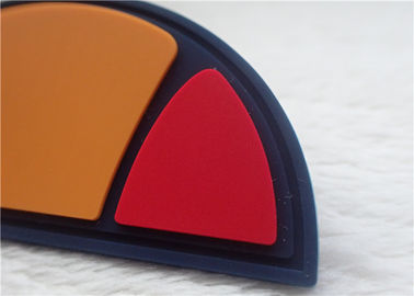 Remiendos de goma del logotipo del semicírculo múltiple del color para la decoración del bolso