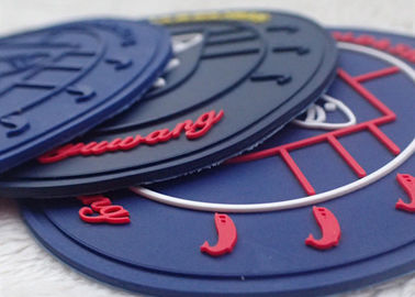 Grabado en relieve 3 remiendos de goma dimensionales del logotipo para SGS BV de los zapatos/de la maleta OEKO
