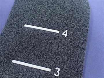 Eco - remiendo gris de encargo del gancho del velcro negro amistoso y de la ropa del logotipo del lazo TPU