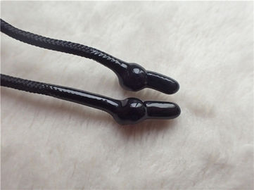 Sola cinta no elástico del cordón del color con el silicón Edings del hockey shinny para el tirador del bolso