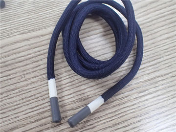 Capa gris y blanca de la cuerda no elástico redonda del poliéster para la ropa