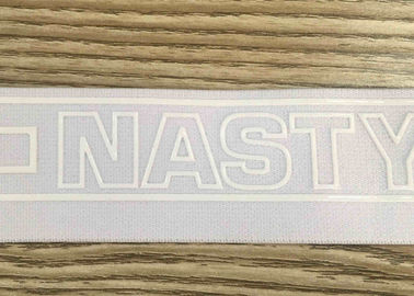 Cintura elástica impresa silicón ancho tejida estrecho amistoso de la cinta de Eco