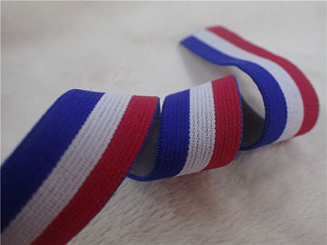 correas elásticos del telar jacquar colorido de los 2CM para el material 100% del poliéster de la ropa