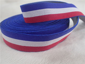 correas elásticos del telar jacquar colorido de los 2CM para el material 100% del poliéster de la ropa