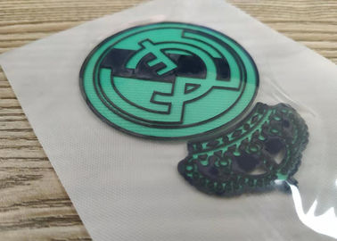 El hierro de encargo en Logo Sticker High Frequency grabado en relieve 3D TPU remienda para la ropa del deporte