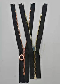 Los dientes del metal del estilo de Y Zipper con la cerradura auto para el trabajo - desgaste/cremalleras no ampliables del metal