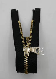 Los dientes del metal del estilo de Y Zipper con la cerradura auto para el trabajo - desgaste/cremalleras no ampliables del metal