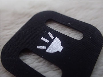 La ropa de encargo del SGS remienda el logotipo de plata reflexivo impreso en el material de Hypalon para la ropa de deportes