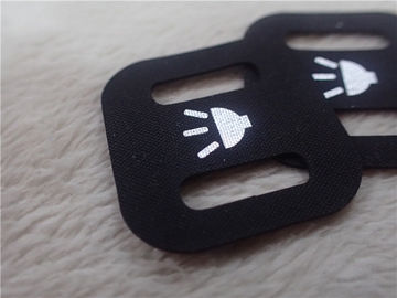 La ropa de encargo del SGS remienda el logotipo de plata reflexivo impreso en el material de Hypalon para la ropa de deportes