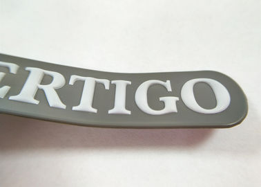 El logotipo modificado para requisitos particulares remienda el remiendo grabado en relieve PVC plástico suave de la goma de silicona 3D