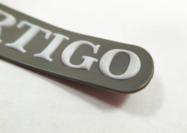 El logotipo modificado para requisitos particulares remienda el remiendo grabado en relieve PVC plástico suave de la goma de silicona 3D