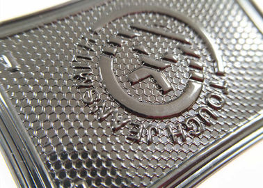 Etiqueta grabada en relieve personalizada de encargo de Logo Jeans Genuine Leather Patch /Leather para la ropa