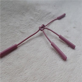 Tiradores de cremallera coloreados cuerda elástico dos densamente puntos cuadrados grabados en relieve Nunchakus finos medios
