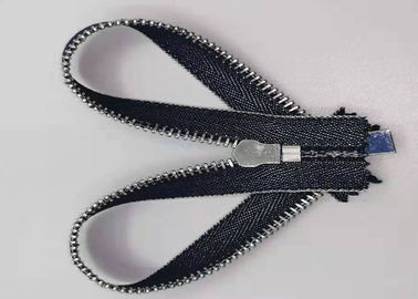 Los dientes durables del metal del estilo de Y Zipper con el paño de algodón/las cremalleras metálicas puros para los vaqueros