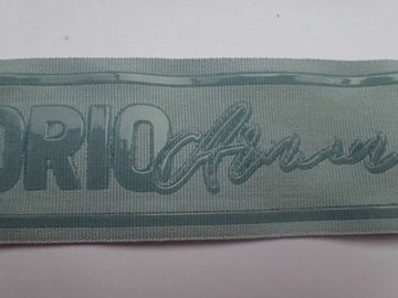 Cinta no elástico tejida cinta Spandex de la impresión de la pantalla del silicio + material del silicio