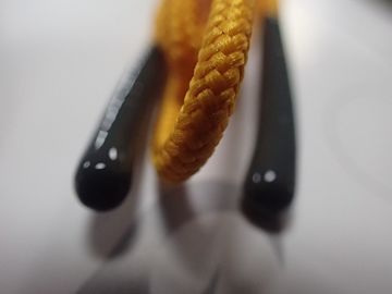 Cordón no elástico de moda con las conclusiones brillantes del silicón respetuosas del medio ambiente