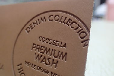 Remiendos durables del cuero repujado/remiendos de encargo para los vaqueros, bolsos, ropa del logotipo